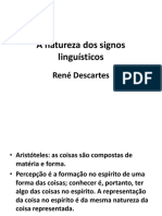 A Natureza Dos Signos Linguisticos Descartes