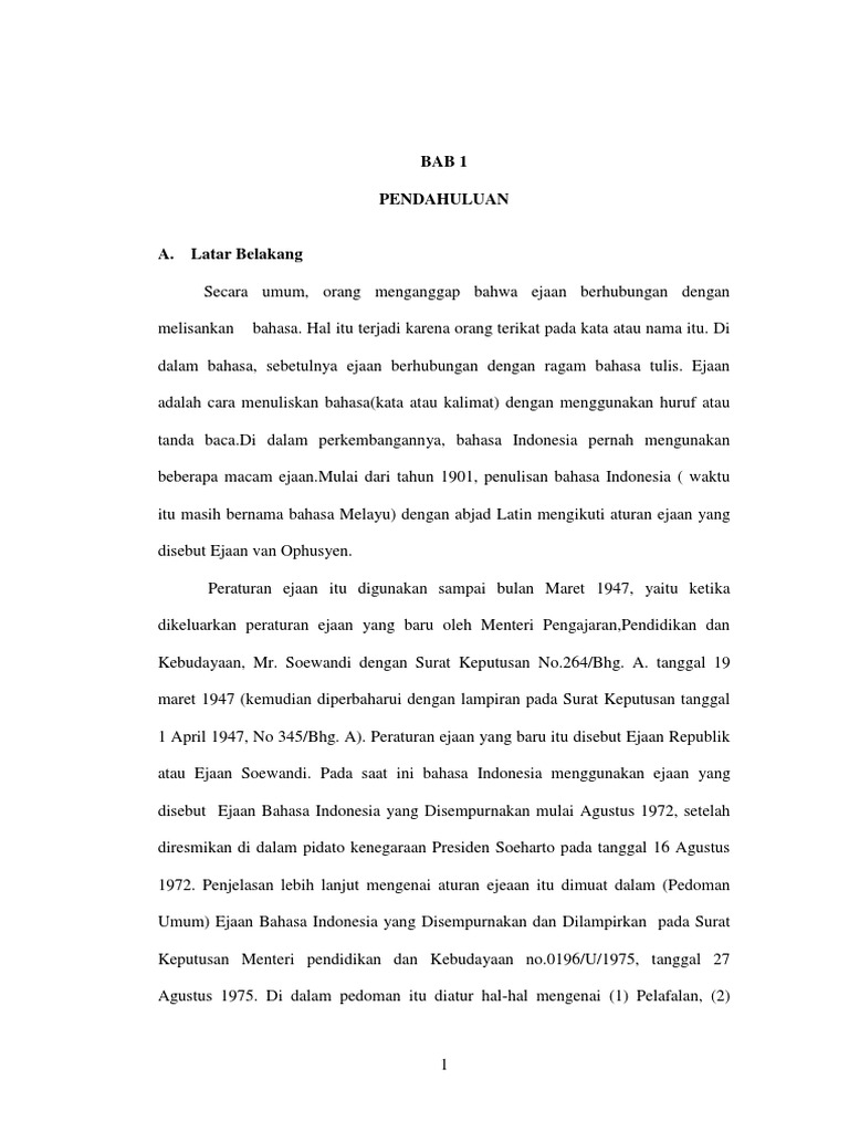 Ejaan Bahasa Indonesia PDF