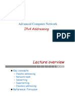 Lecture 2 IP-V4 Advanced Computer Networks