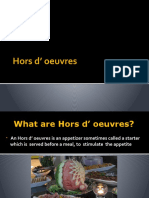 Hors D' Oeuvers M