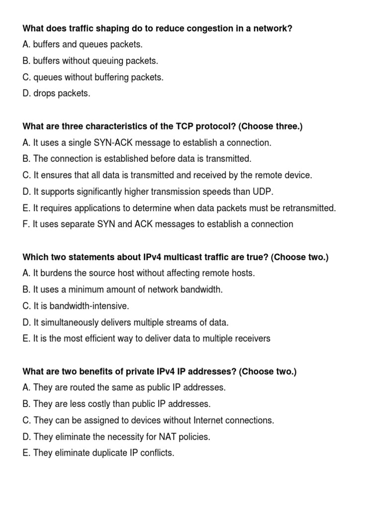 Exam | PDF | Osi Model | Computer Network