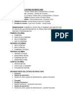 Formulas Primera y Segunda Parte Del Estado de Resutlado