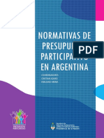 Normativas de Presupuesto Participativo