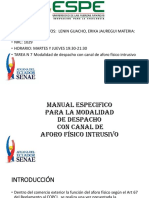 Teledespacho, Aforo Fisico Diapositvas