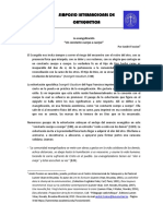 André Fossion Evangelización Una Constante Cuerpo A Cuerpo