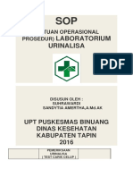 Laboratorium Urinalisa: (Satuan Operasional Prosedur)