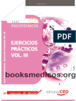 Test Psicotecnicos. Ejercicios Practicos Vol. III