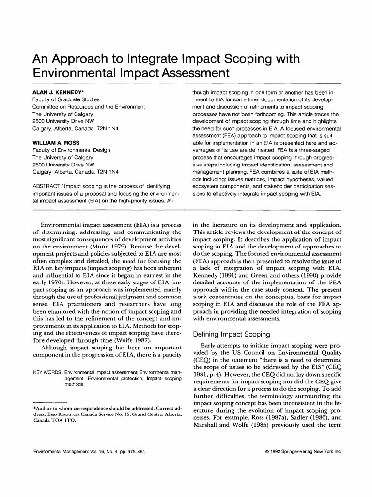 Eia Scoping Report – Topic 5 Scoping – LQZQIS