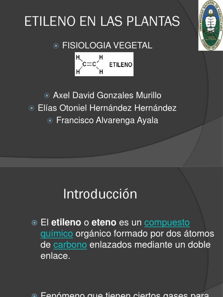 Etileno en Las Plantas | PDF | Etileno | Auxina