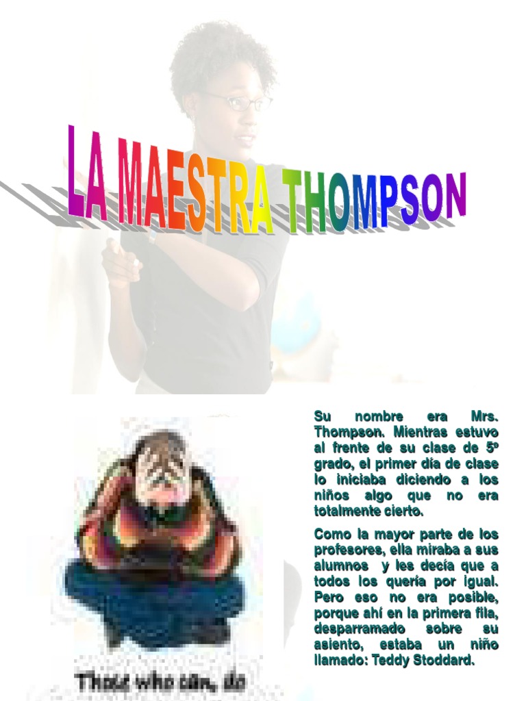 02.la Maestra Thompson PDF Ocio