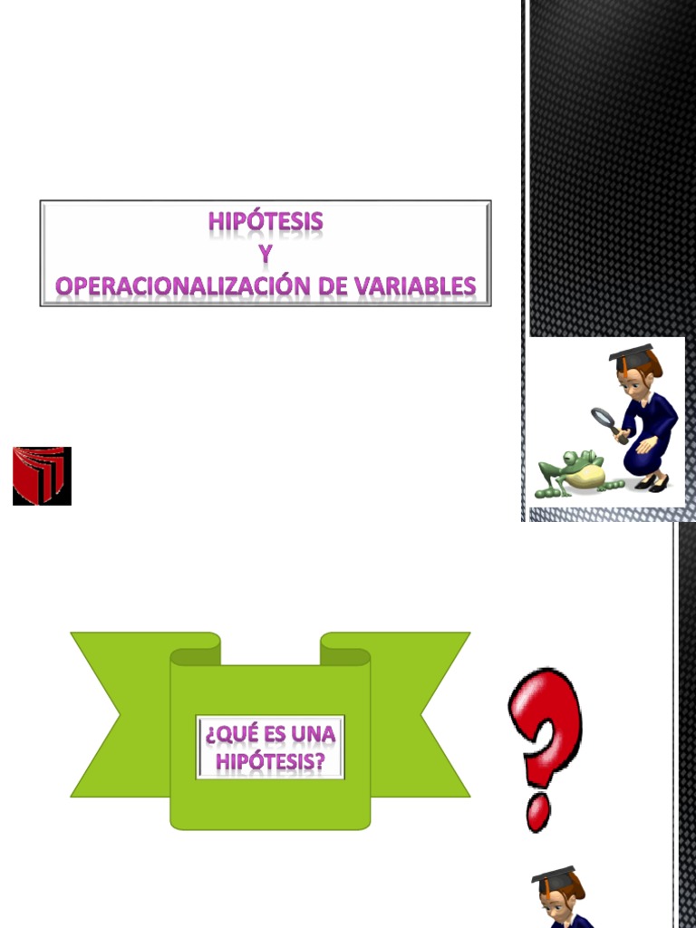 HIPÓTESIS PDF Nivel de medida Hipótesis