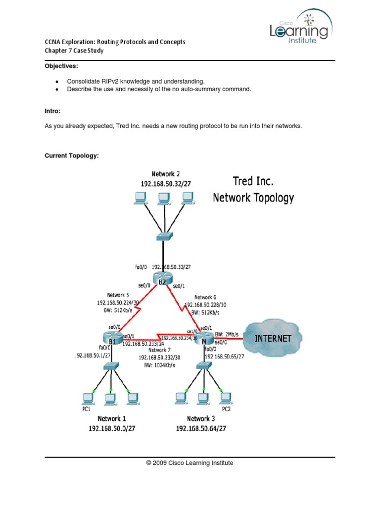 Chapter 7 Case Study PDF | PDF | Routing | Network Architecture