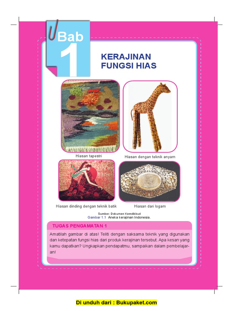 Bab 1 Kerajinan Fungsi Hias Pdf