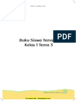 Kelas 1 Tema 3 Pegangan Siswa