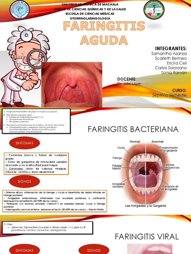 Faringitis Aguda: Bacteriana y Viral | PDF | Enfermedades y trastornos ...