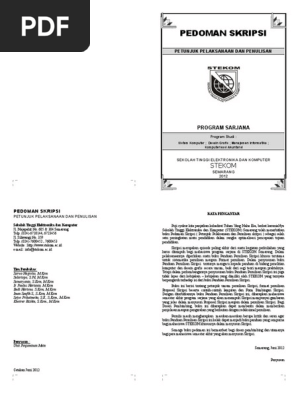 Buku Pedoman Skripsi Rnd 2012 Doc