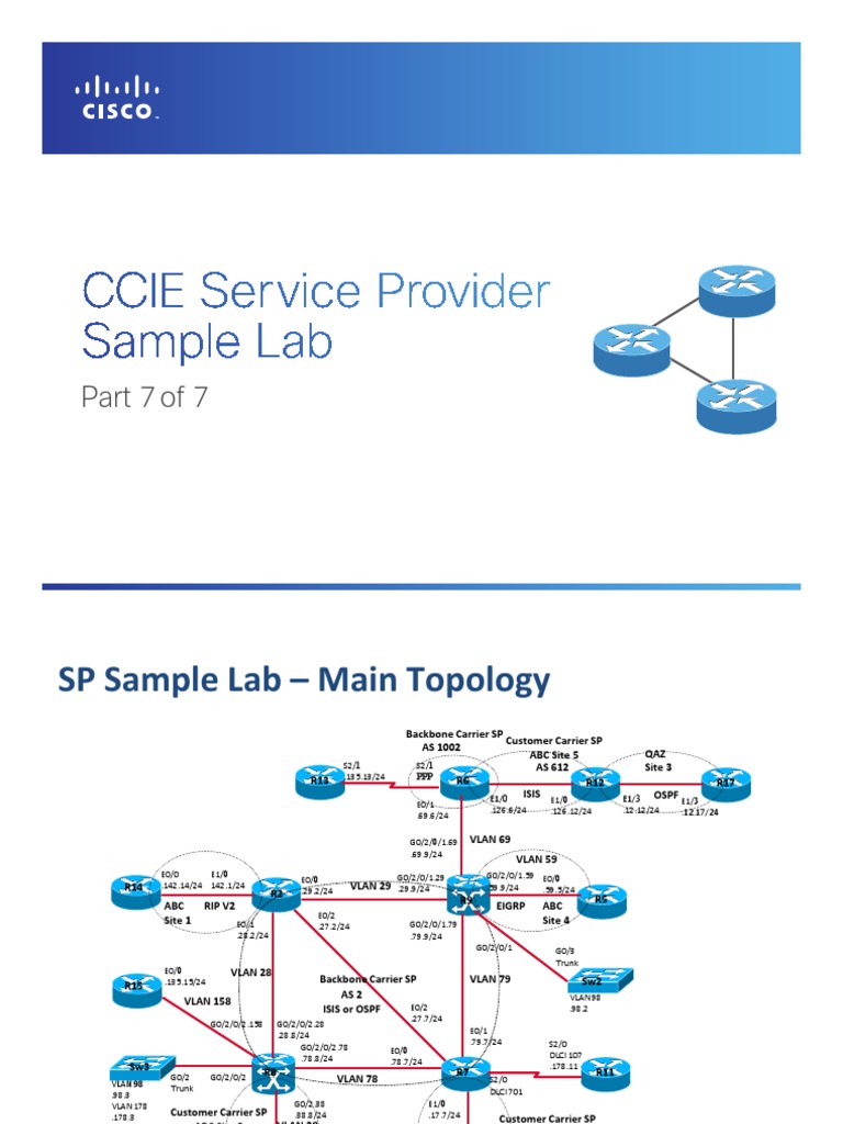 CCIE SP Sample Lab Topology Overview | PDF | Multiprotocol Label ...