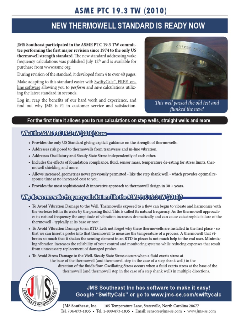 Asme PTC 19.3 TW (2010) PDF Physics Applied And Interdisciplinary