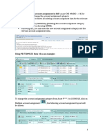 Procedure To Change Account Assignment in SAP