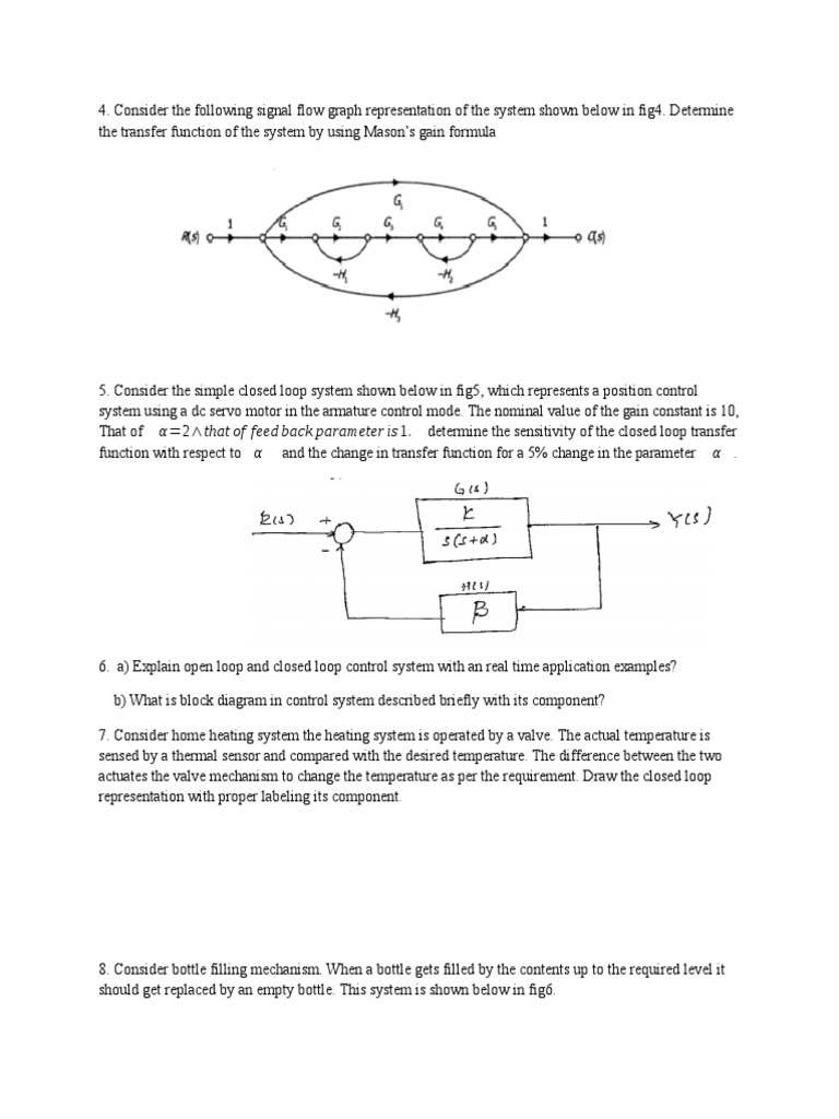 Control Systems: Transfer Functions & Examples | PDF