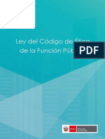 Ley Del Código de Ética de La Función Pública