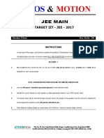 2017 Sample Paper Jee Main Chemistry PDF