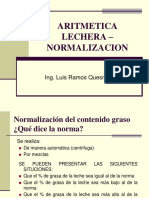 Aritmetica Lechera - Normalizacion
