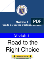 Module 1 Road To TheRight Choice - Jan7