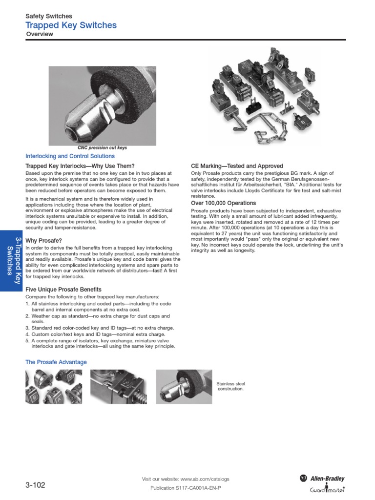 440T Prosafe Trapped Key S117 | PDF | Switch | Lock (Security Device)