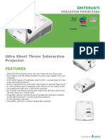 Vivitek DH759USTi Ultra Short Throw Interactive Projector Datasheet