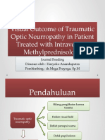 Visual Outcome of Traumatic Optic Neurropathy in Patient
