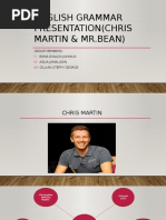 English Grammar Presentation (CHRIS MARTIN & MR