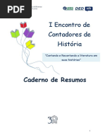 Caderno de resumos [do] I Encontro de contadores de histórias