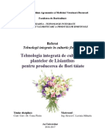 Referat TI in Culturile Floricole - Lavinia Iliescu PDF