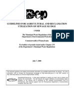 Guidelines For Agricultural and Reclamation Utilization of Sewage Sludge