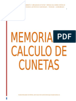 Calculo de Cunetas