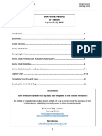 MLA Format - NCC Library Handout (New)