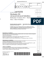 January 2013 QP - M1 Edexcel