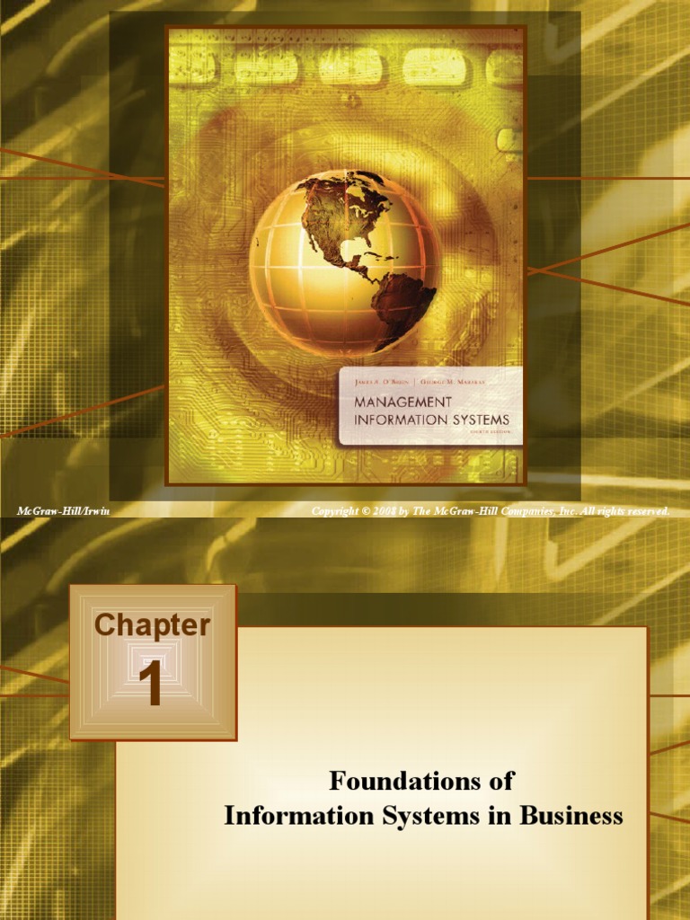 c1 Foundations of Is in Business | PDF | Information System | Business ...