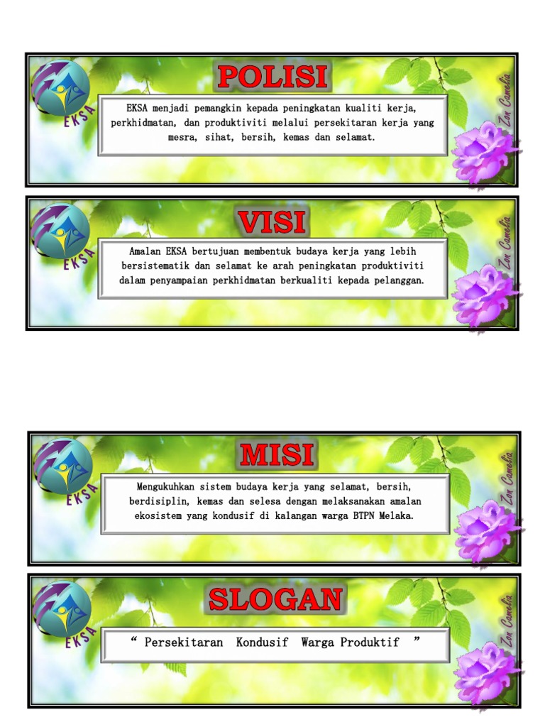 Visi Misi Polisi Slogan Objektif Pdf