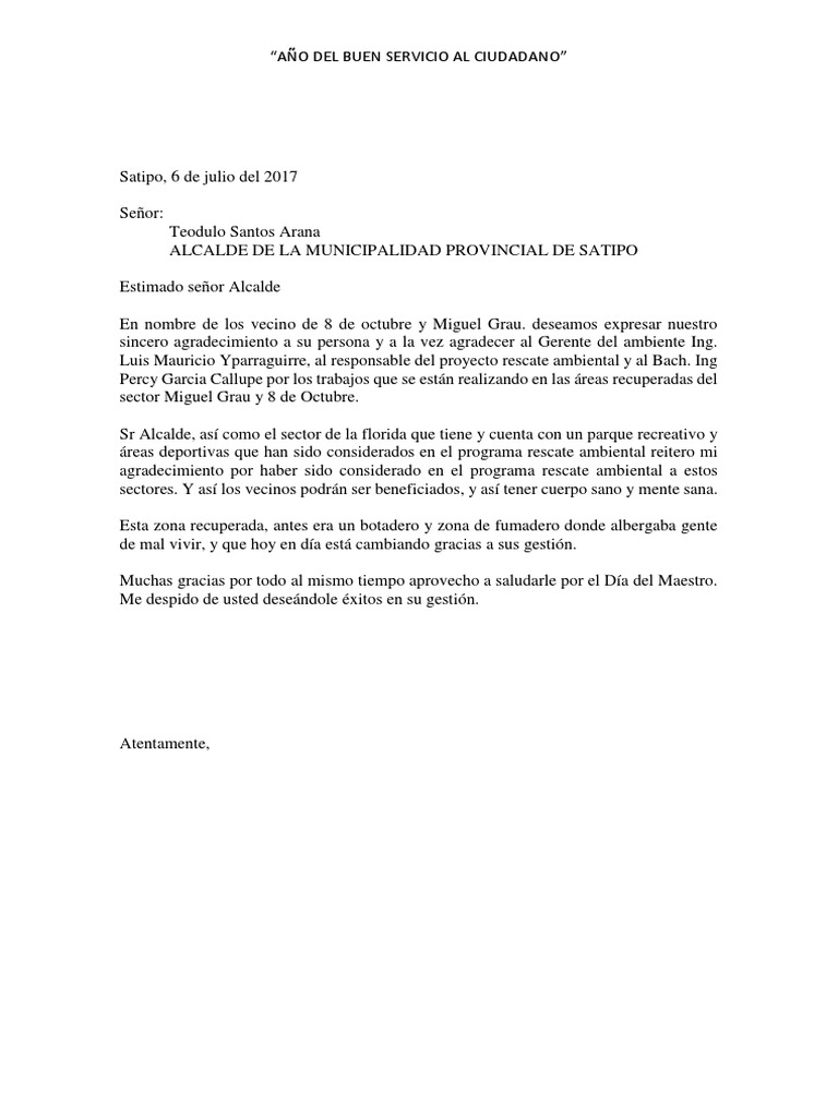 Carta de Agradecimiento | PDF | Salud y bienestar | Tecnología