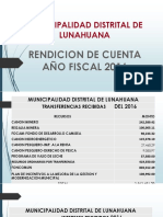 Rendicion de Cuenta 2016 Lunahuana