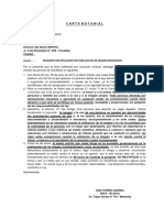 Carta Notarial: Señor: Walter Pérez Meza Director Del Diario ÍMPETU Jr. 9 de Diciembre #599 - Pucallpa Ciudad.