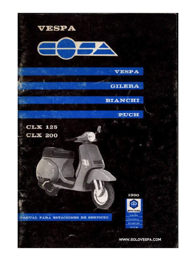 Manual Vespa Cosa | PDF