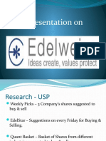 Presentation On EDELWEISS Products