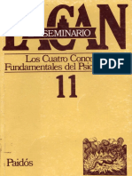11 - Jacques Lacan - Seminario Los Cuatro Conceptos Fundamentales Del Psicoanálisis PDF