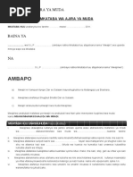 Mifano Ya Barua Rasmi Ya Kuomba Kazi | PDF