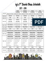 Class Schedule 17-18