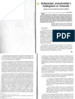 Biord Horacio ART 2004 Multietnicidad Pluriculturalidad Multilinguismo en VZLA