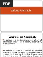 The Abstract - An Example